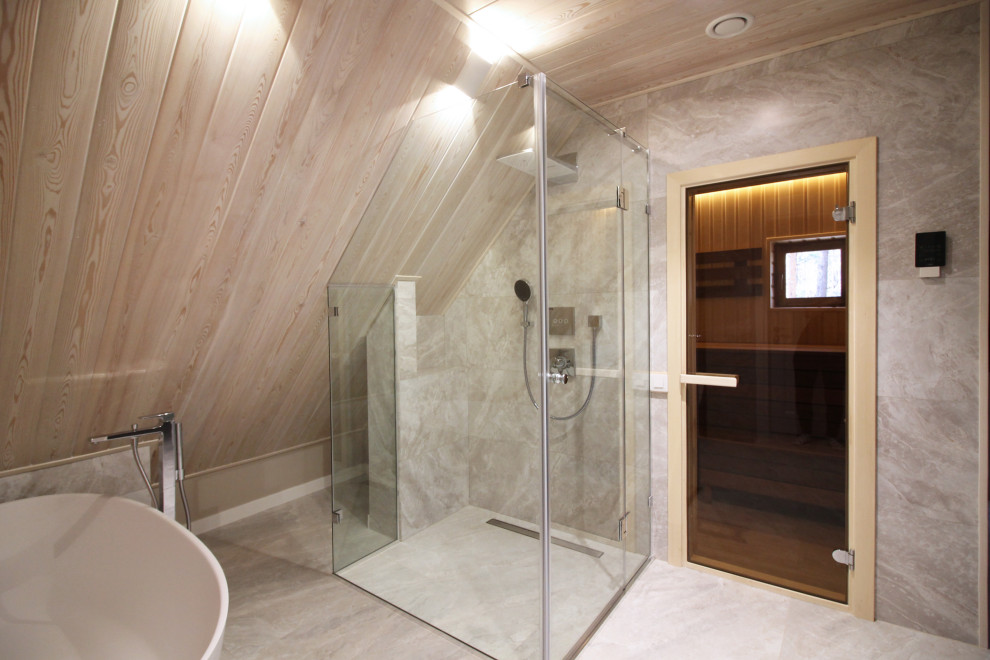 Срубовой коттедж в Рощино