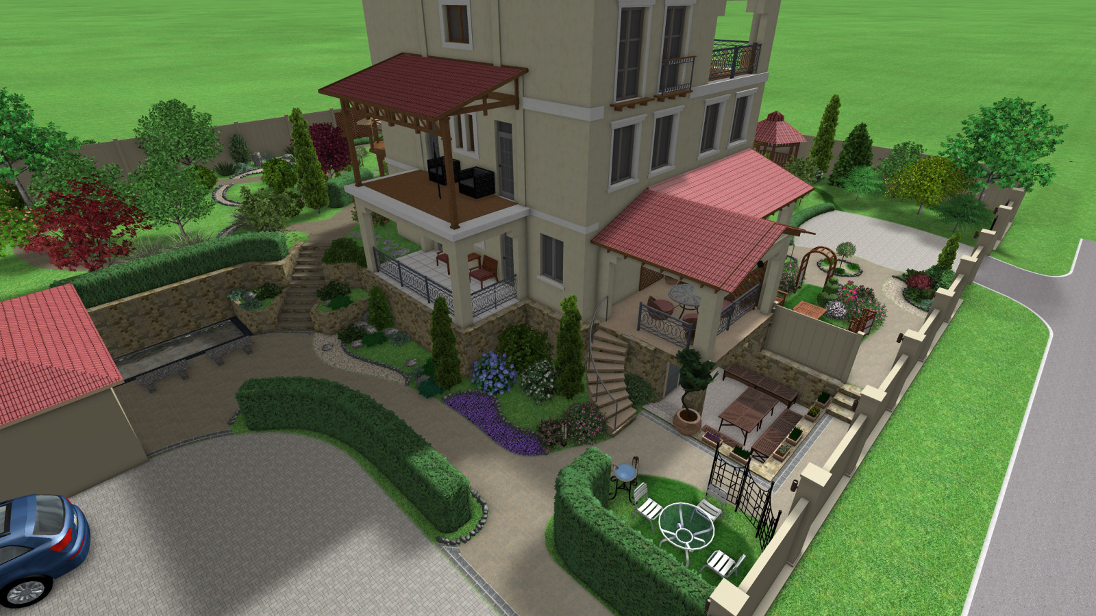 Приусадебная территория минигостинницы