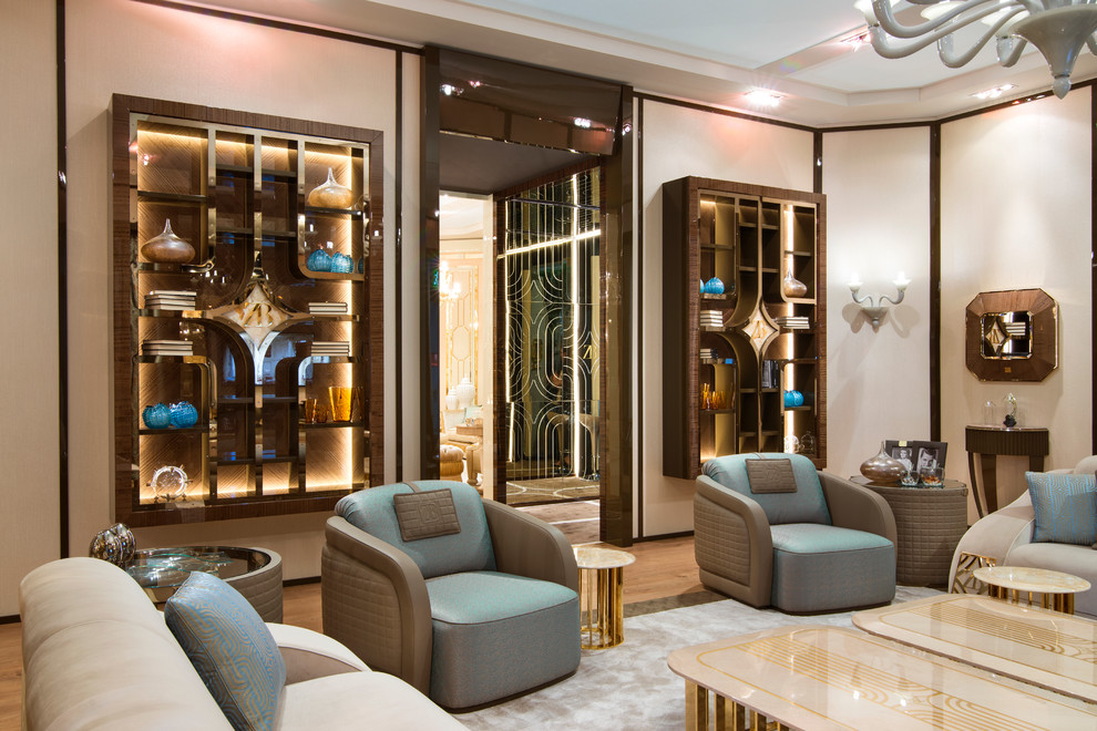 В интерьере