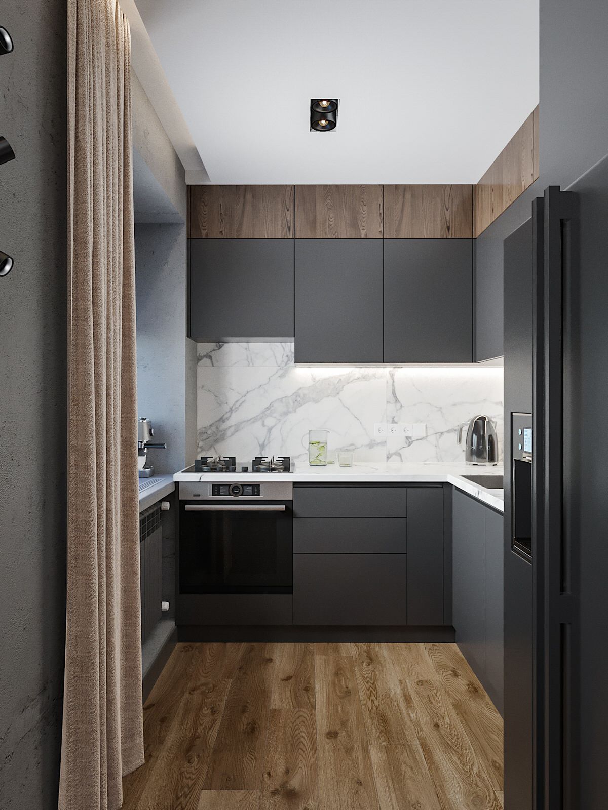 Минимализм в темно-серых тонах!