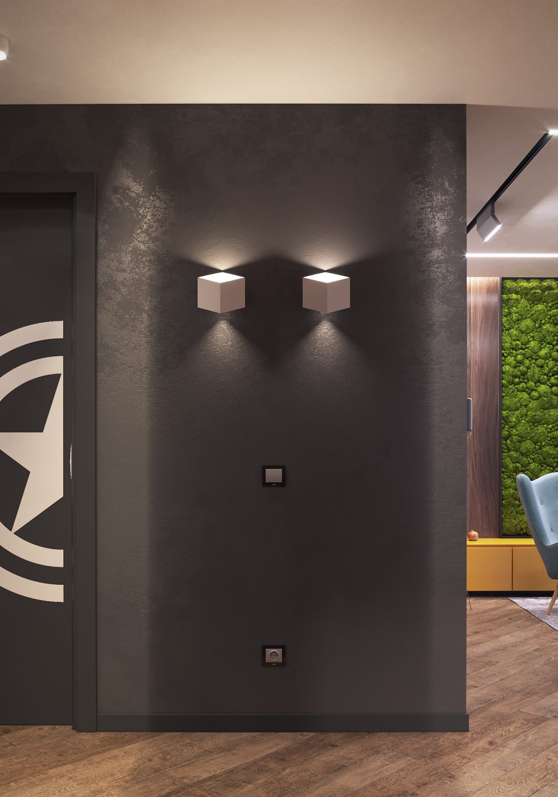 Дизайн проект 2-х комнатной  квартиры