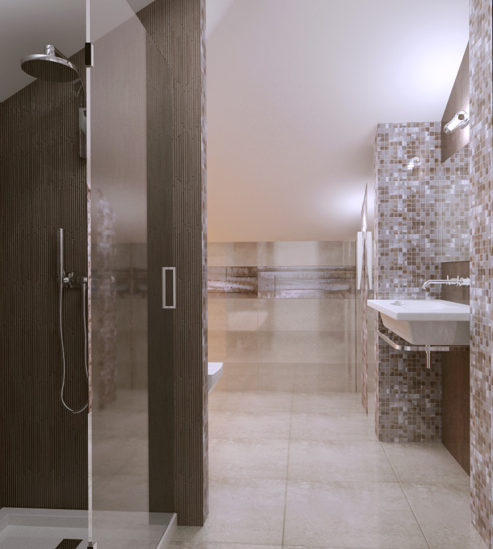 Загородный дом - Мансарда. расположение кухни и санузла. Варианты дизайна.