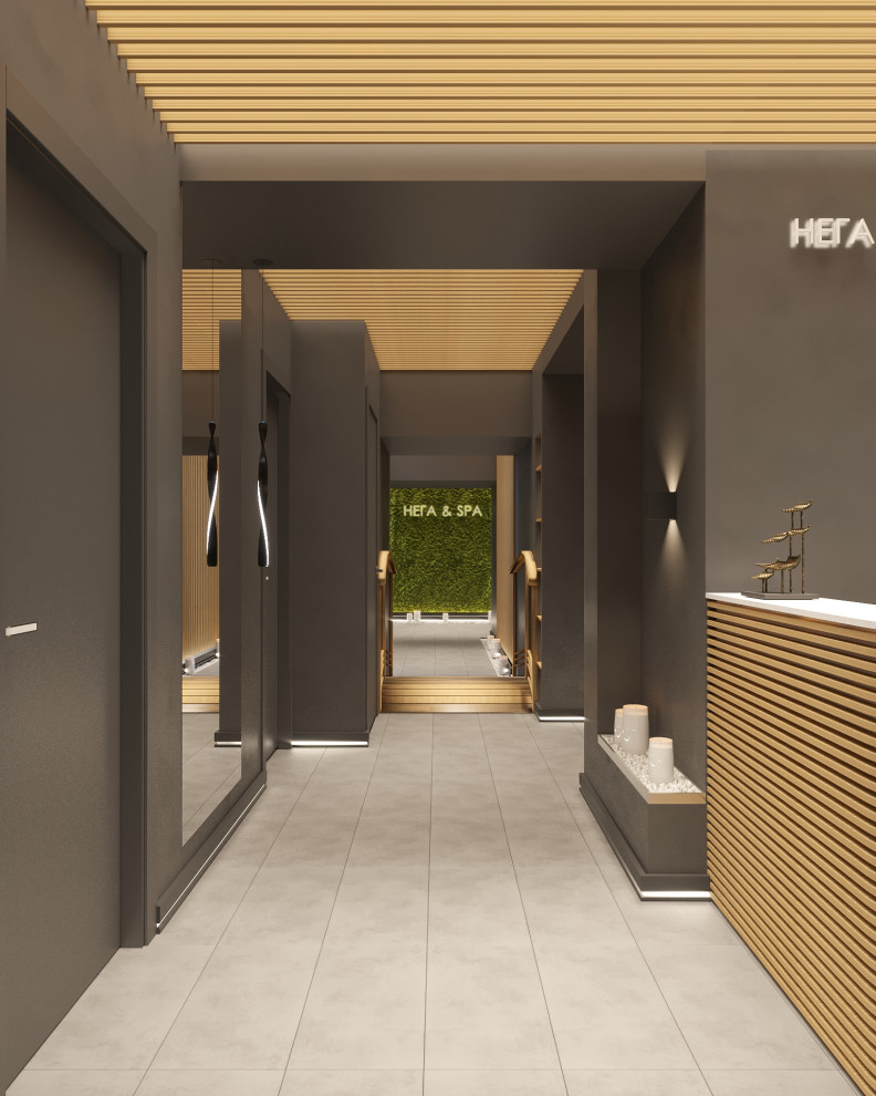 Дизайн проект салон массажа 100м