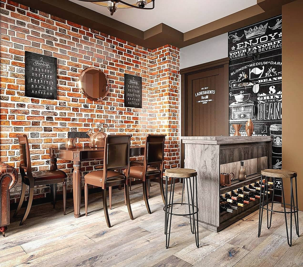 Квартира в стиле лофт 107 кв.м