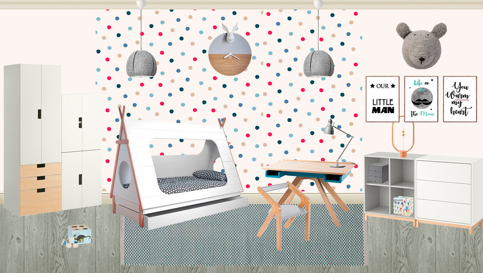 Обложка проекта: Коллажи детский комнат для мальчиков