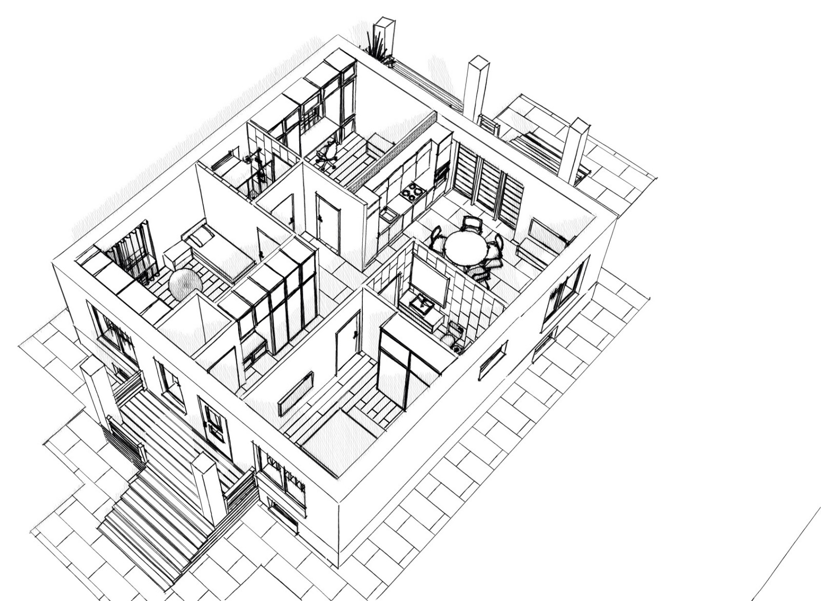 Дизайн-проект экстерьера дома 3