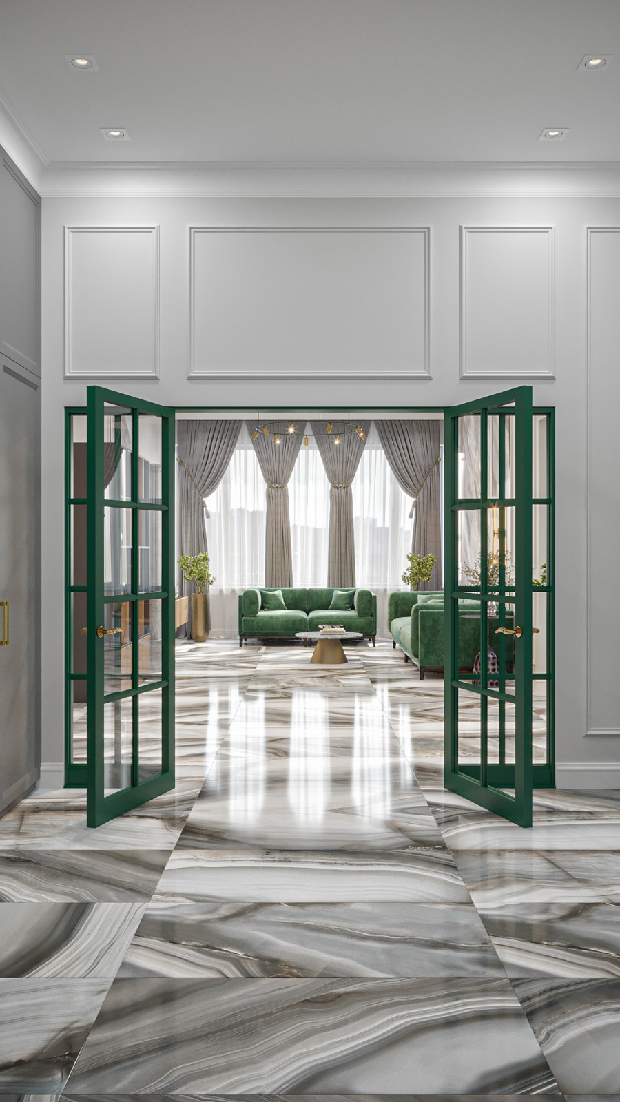 Дом  с яркими акцентами 120м