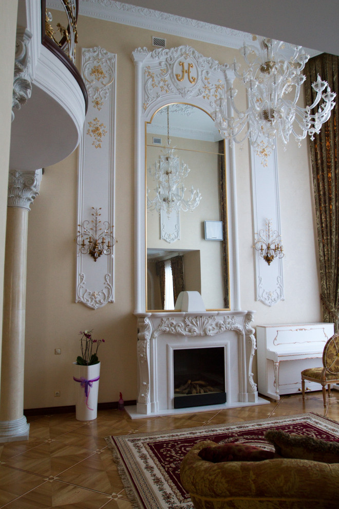 Обложка проекта: Гипсовая лепнина в загородном доме