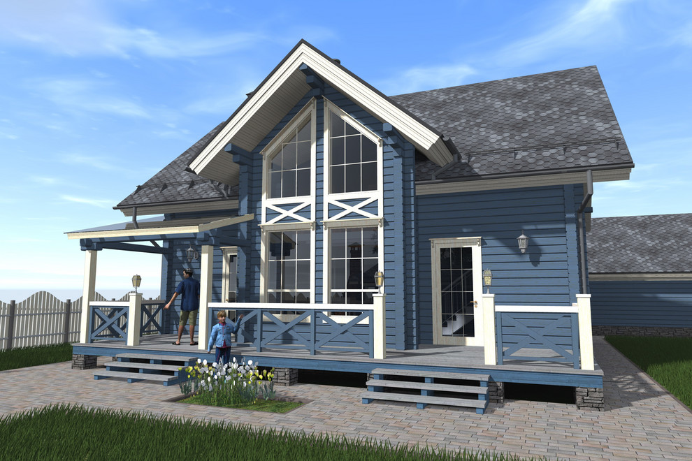 Небольшой дом из бруса в Кадницах