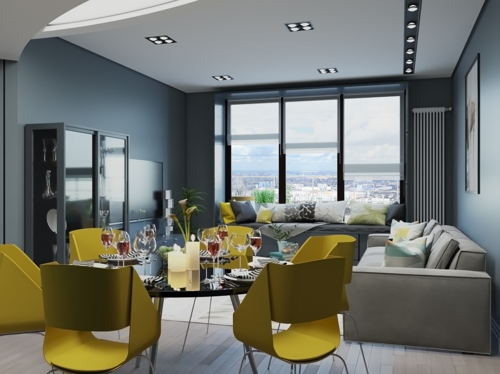 Москва. ЖК "Утёсов". Современный стиль. Квартира 80 м2.