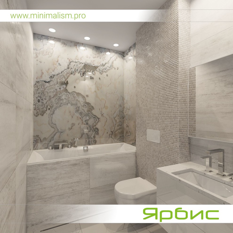 Гостевой санузел в стиле минимализм