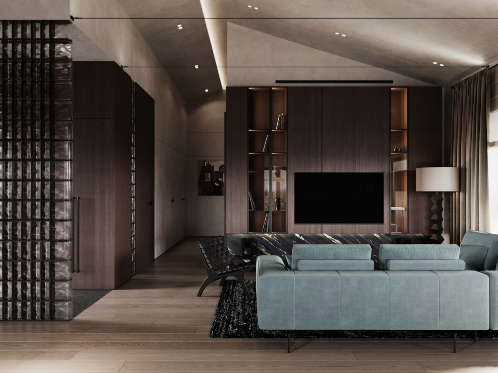 Суровый уют | Дизайн одноэтажного дома в Балашихе