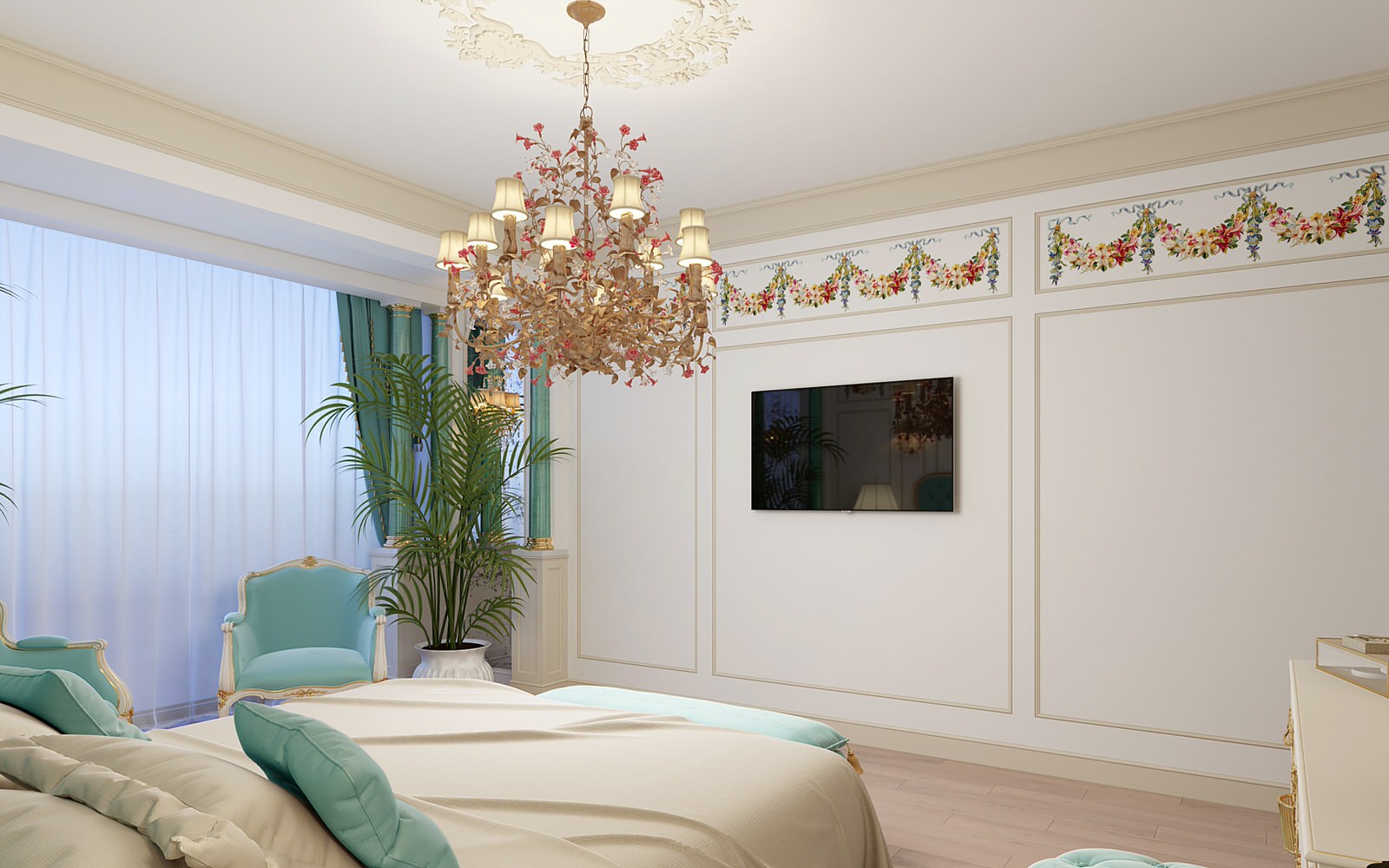 Спальня в классическом стиле