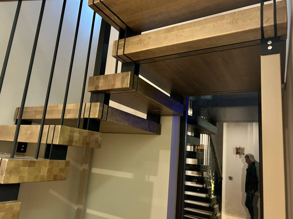 Лестница на 4х косоурах