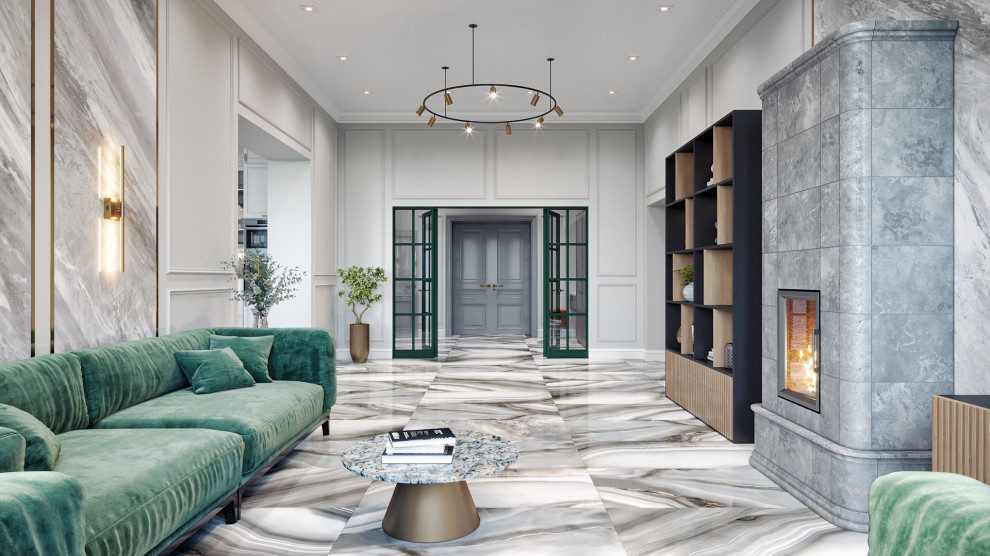 Дом  с яркими акцентами 120м