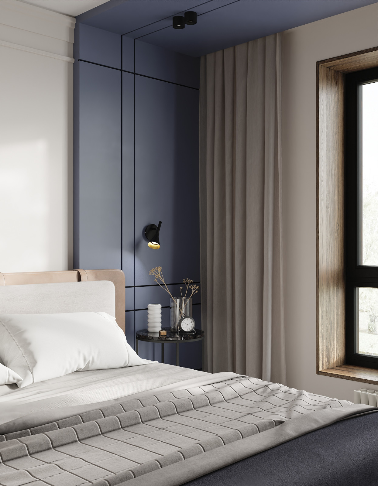 Современный таунхаус в теплой бежевой гамме