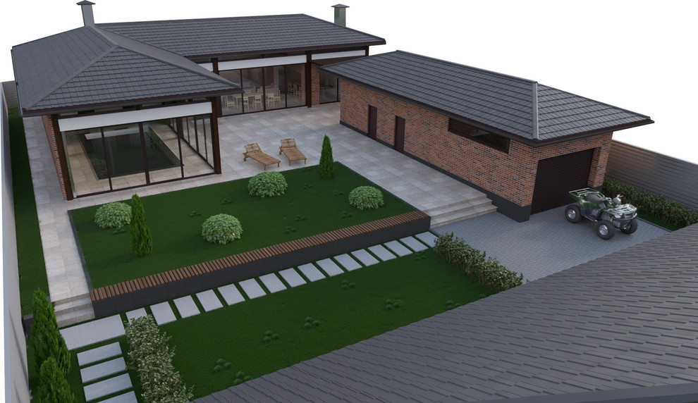 Частный дом с банным комплексом