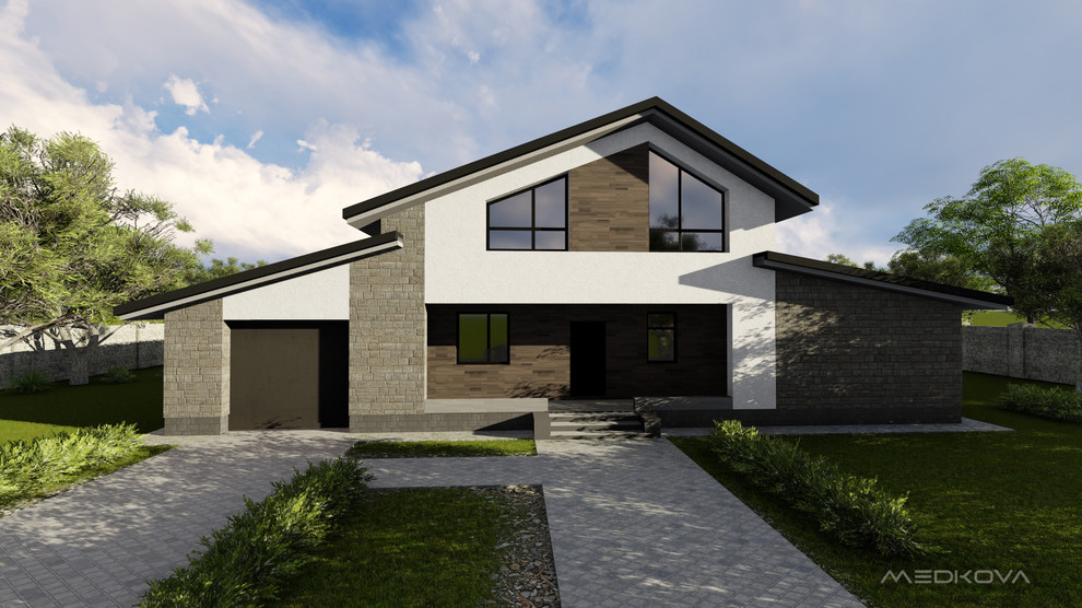 Обложка проекта: Проект  дома с мансардным этажом