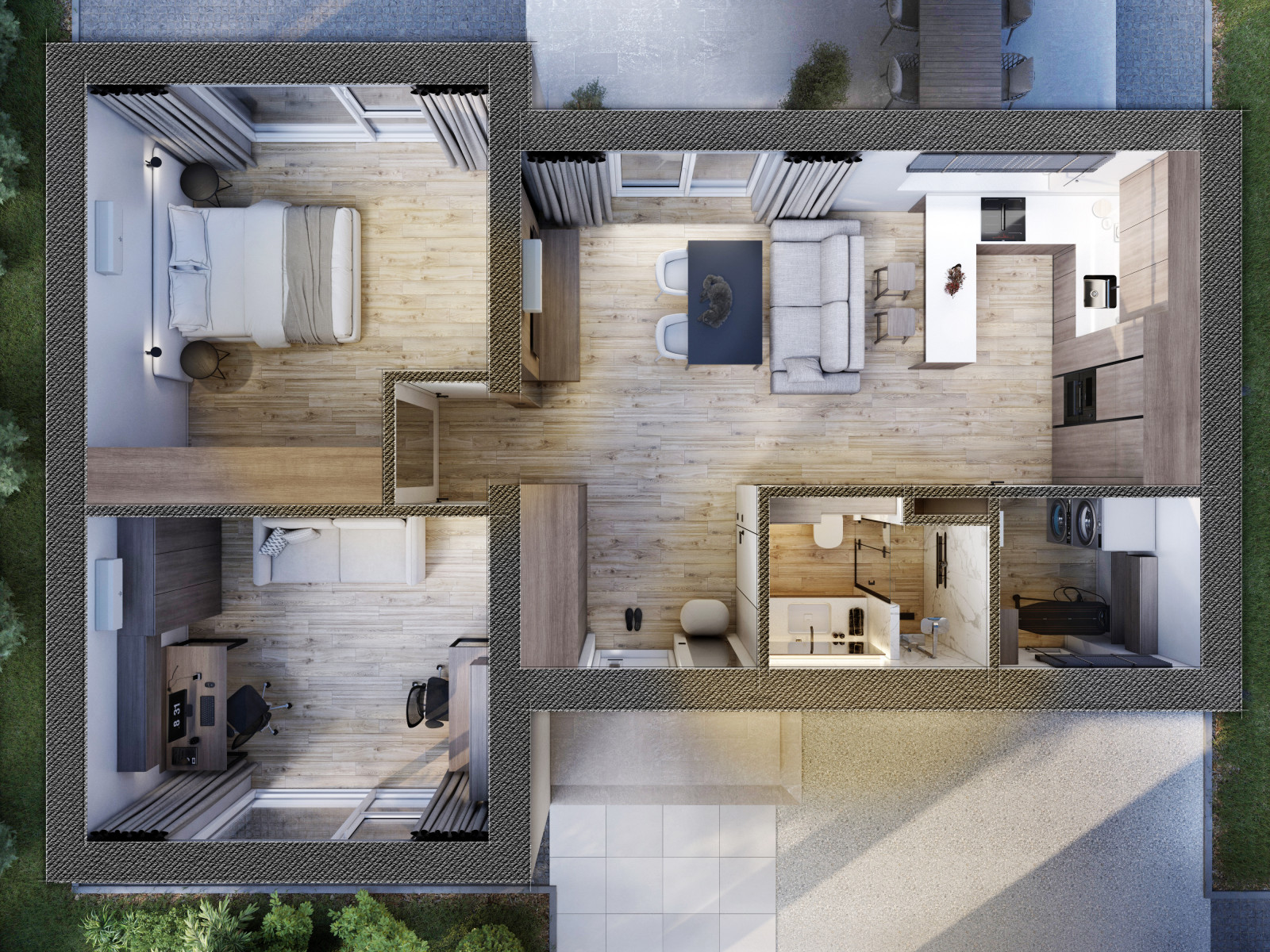 Обложка проекта: Интерьер дома 70 кв.м.