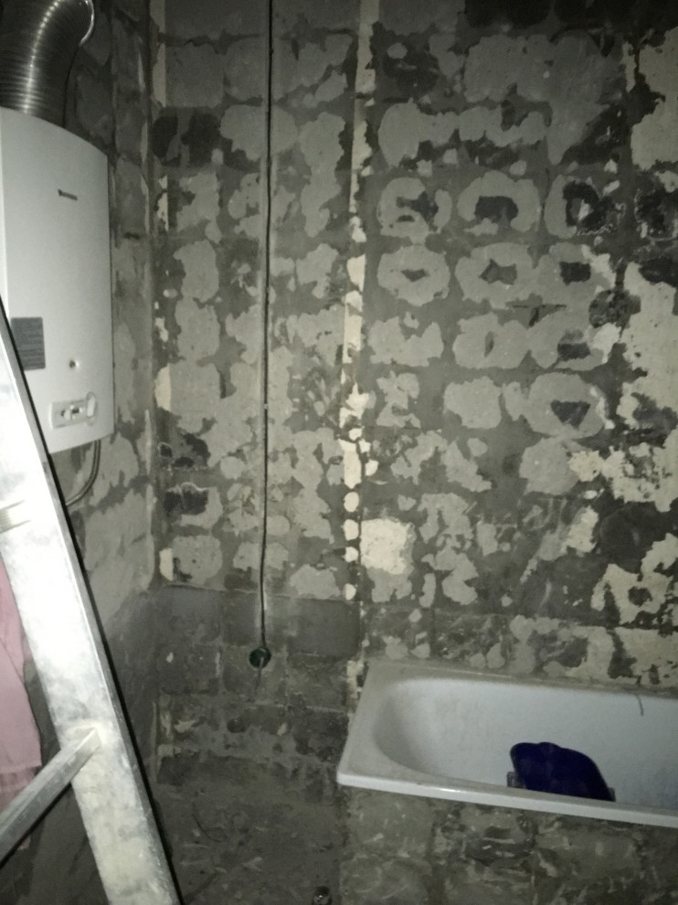 Обложка проекта: Ванная комната, частный дом 1972г постройки