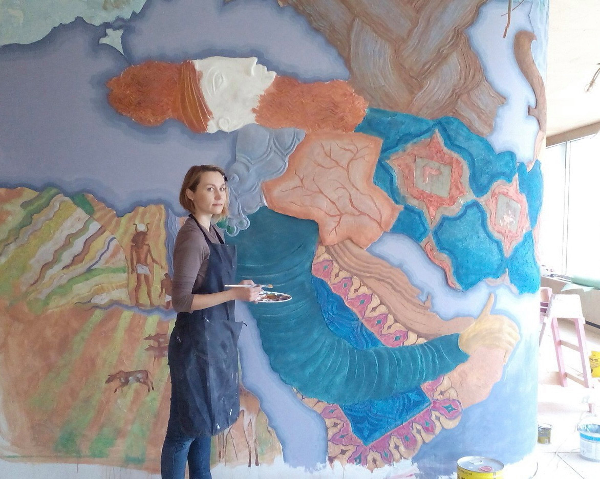 Обложка проекта: Декоративное оформление  стен ресторана «Инжир»