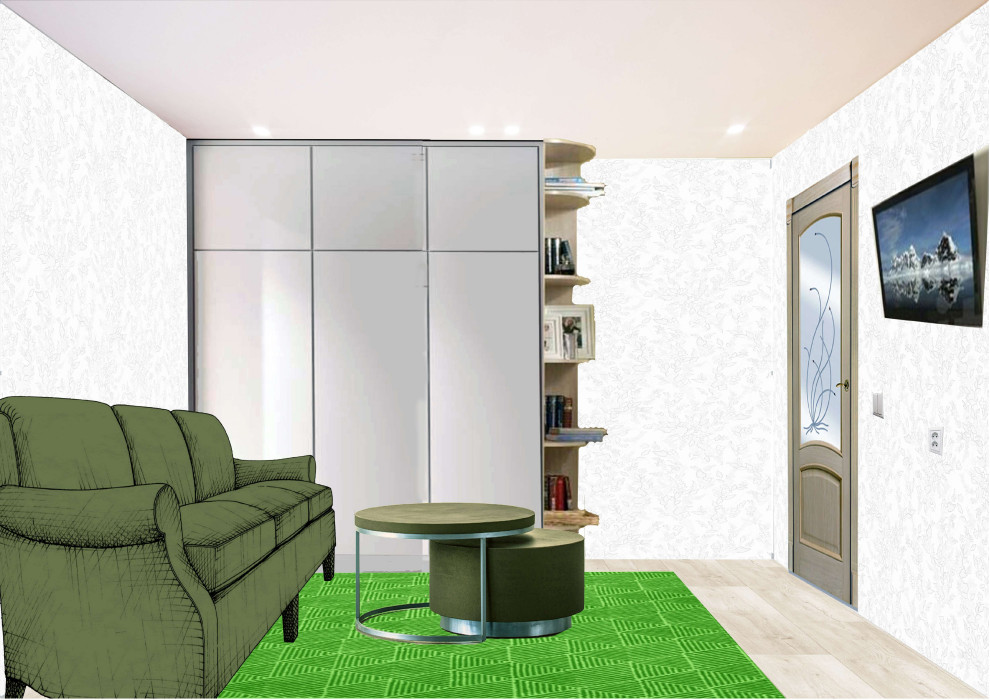 1 семейная комната и прихожая