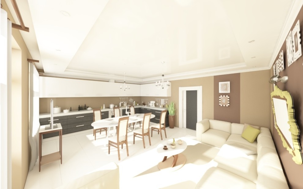 Дизайн проект интерьеров таун-хауса