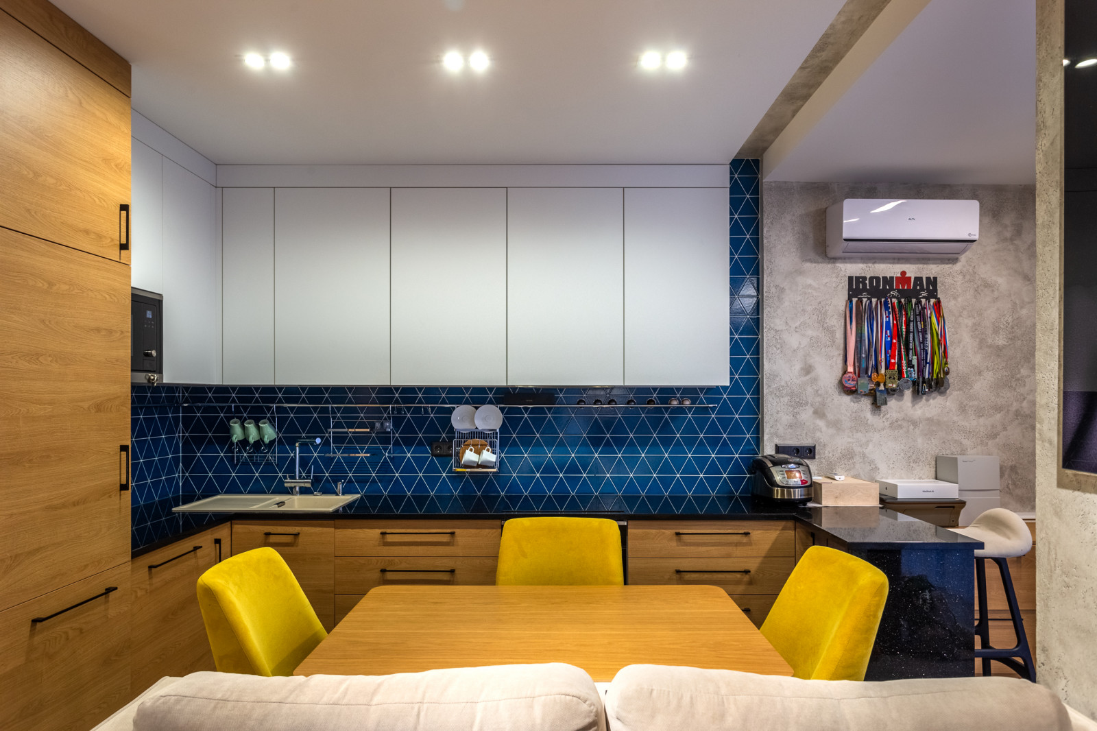 Проект Однокомнатной Квартиры в современном стиле  45кв.м.