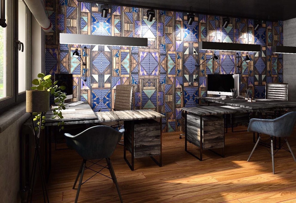 Рабочее пространство для московской компании в стиле "LOFT", 96 кв.м.