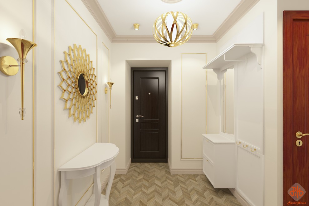 Легкая классика (проект прихожей-коридора)