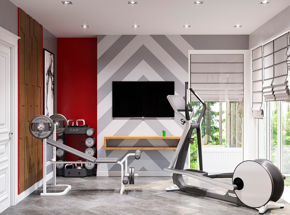 Интерьер спортзала в з.п. Бавария от Унистрой