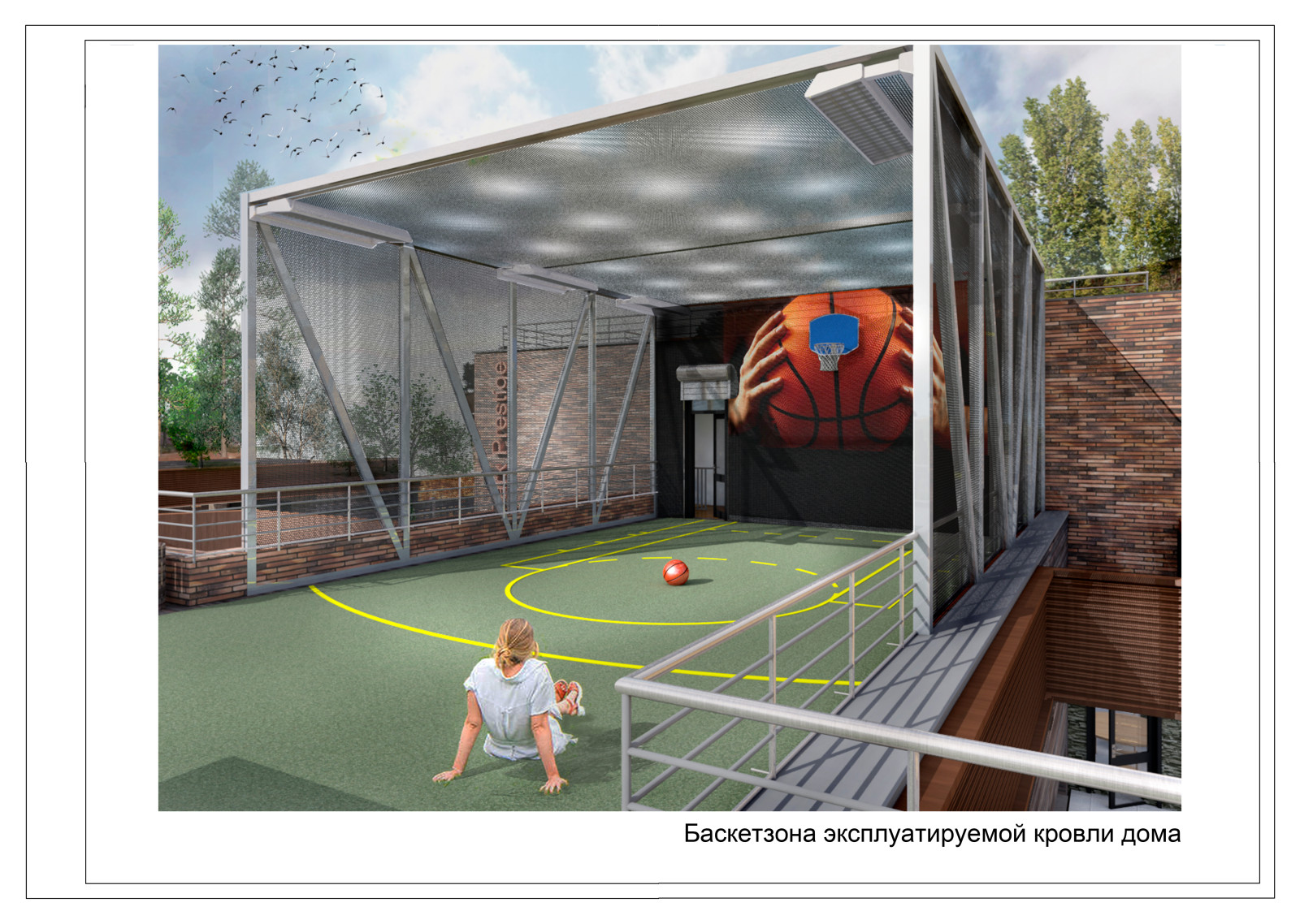 Жилой дом с эксплуатируемой кровлей в посёлке Велегож Парк Престиж