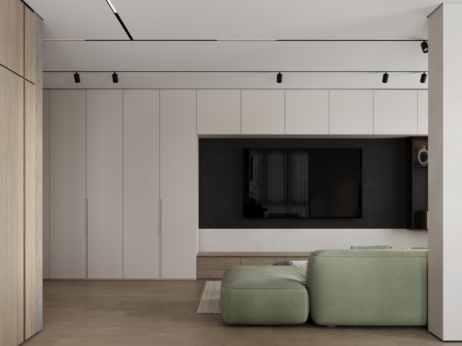 Интерьер квартиры с панорамными окнами