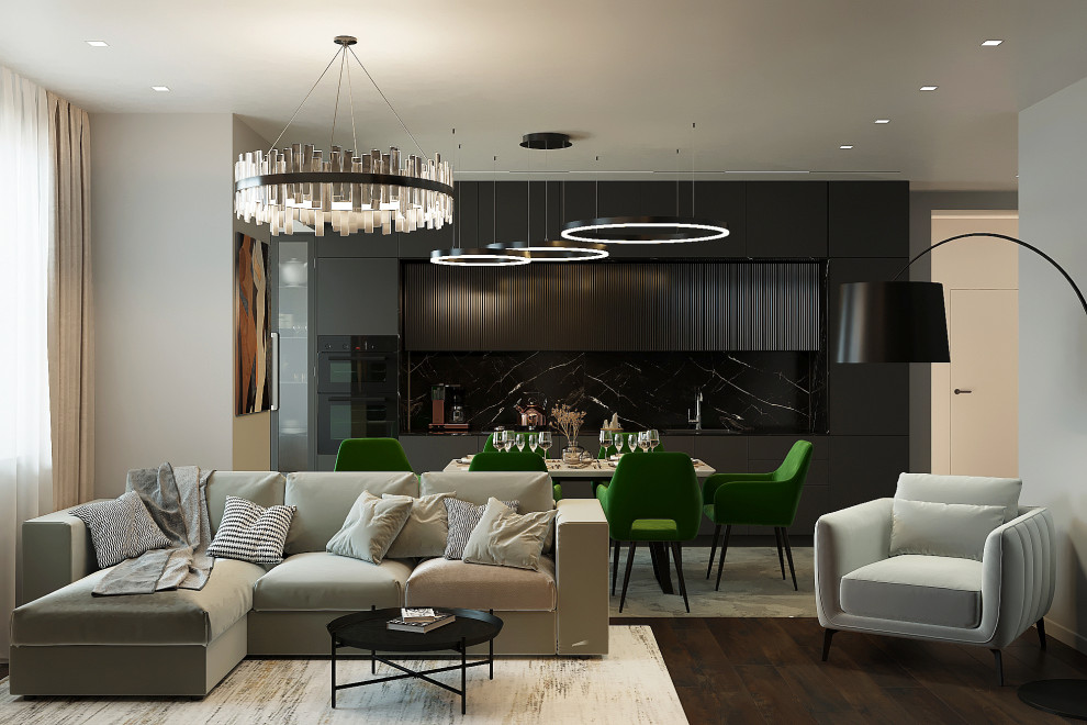 Обложка проекта: Двухуровневая квартира для молодой семьи