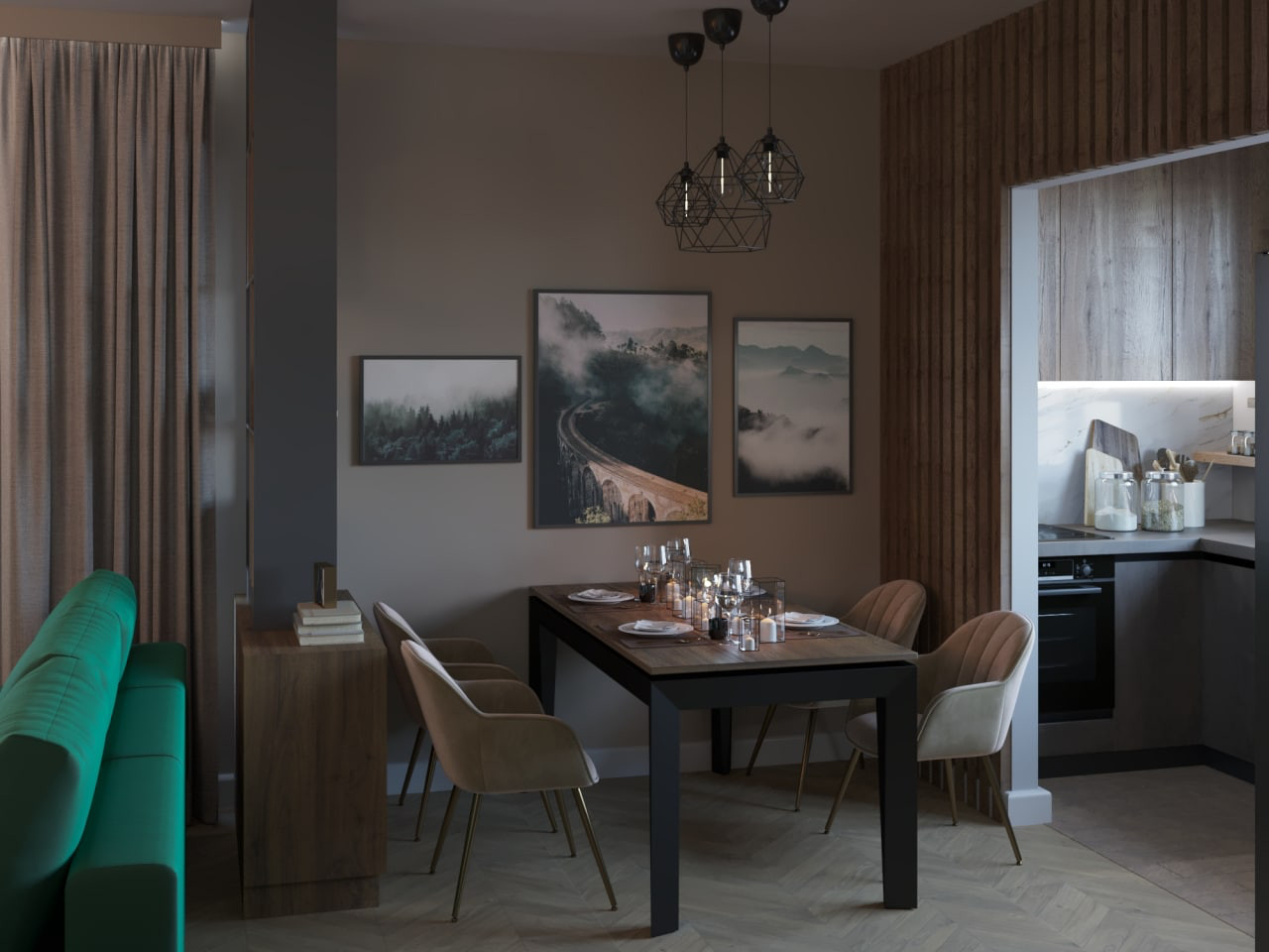 Таинственный лес, обеденная зона