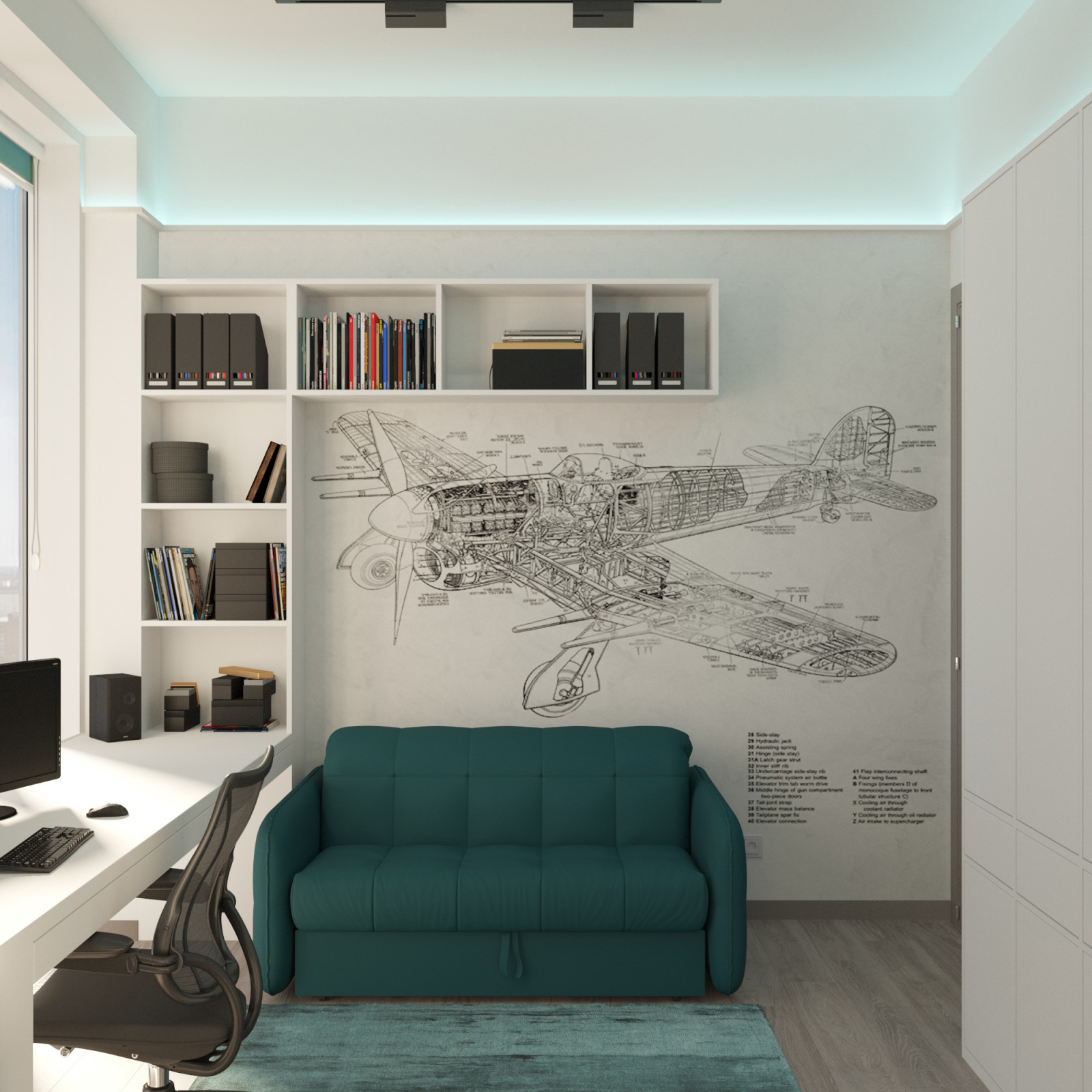 Белоснежный home office