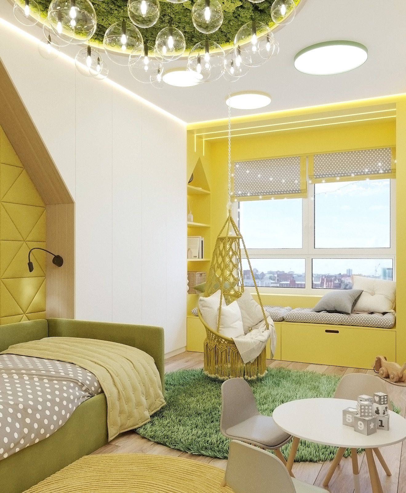 Квартира 90 м.кв. Фьюжн скандинавского и эко стилей