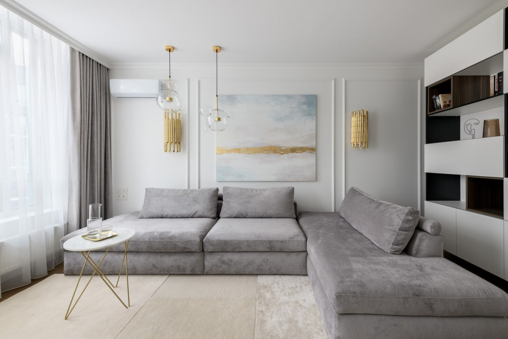 Обложка проекта: Neoclassicism in the interior of the apartment