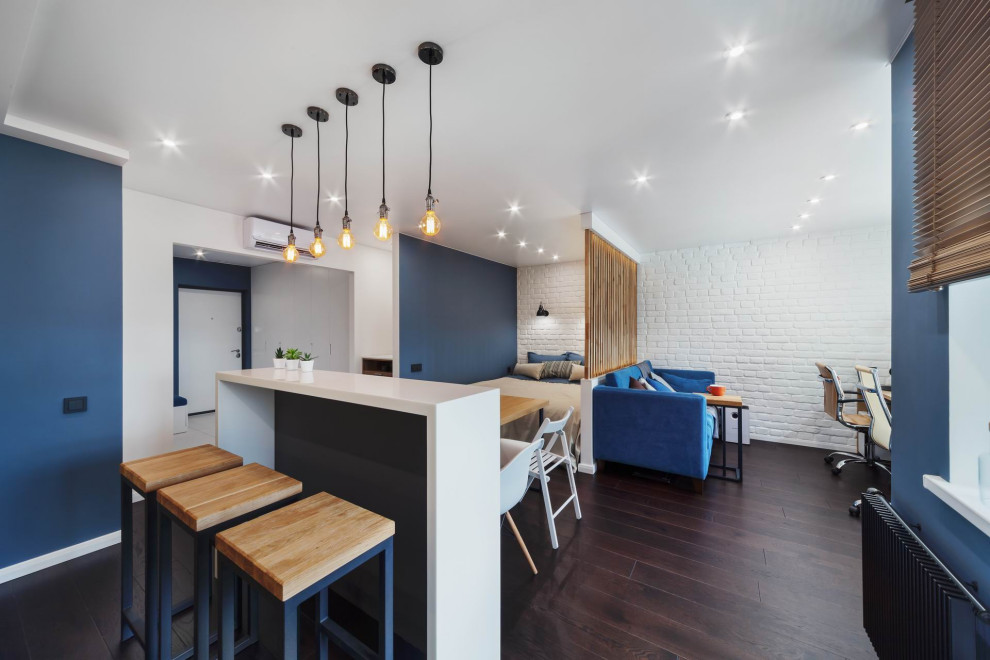 ЖК Малевич. Ремонт квартиры-студии в современном стиле в Екатеринбурге.