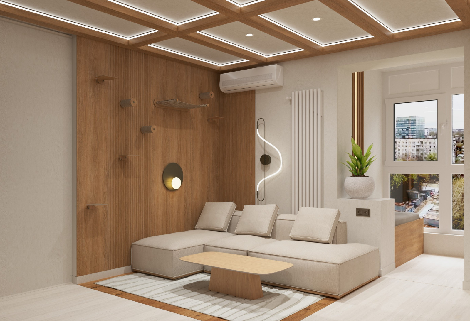 Проект квартиры в Москве, джапанди