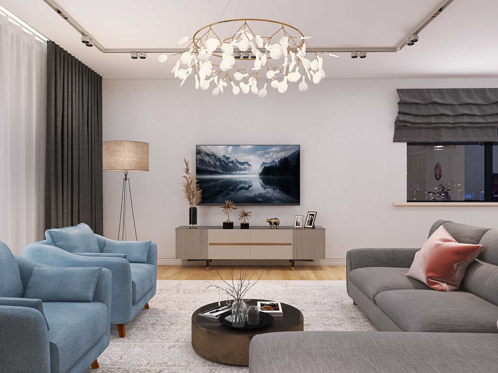 Обложка проекта: Кухня-гостиная, дом в Павловске