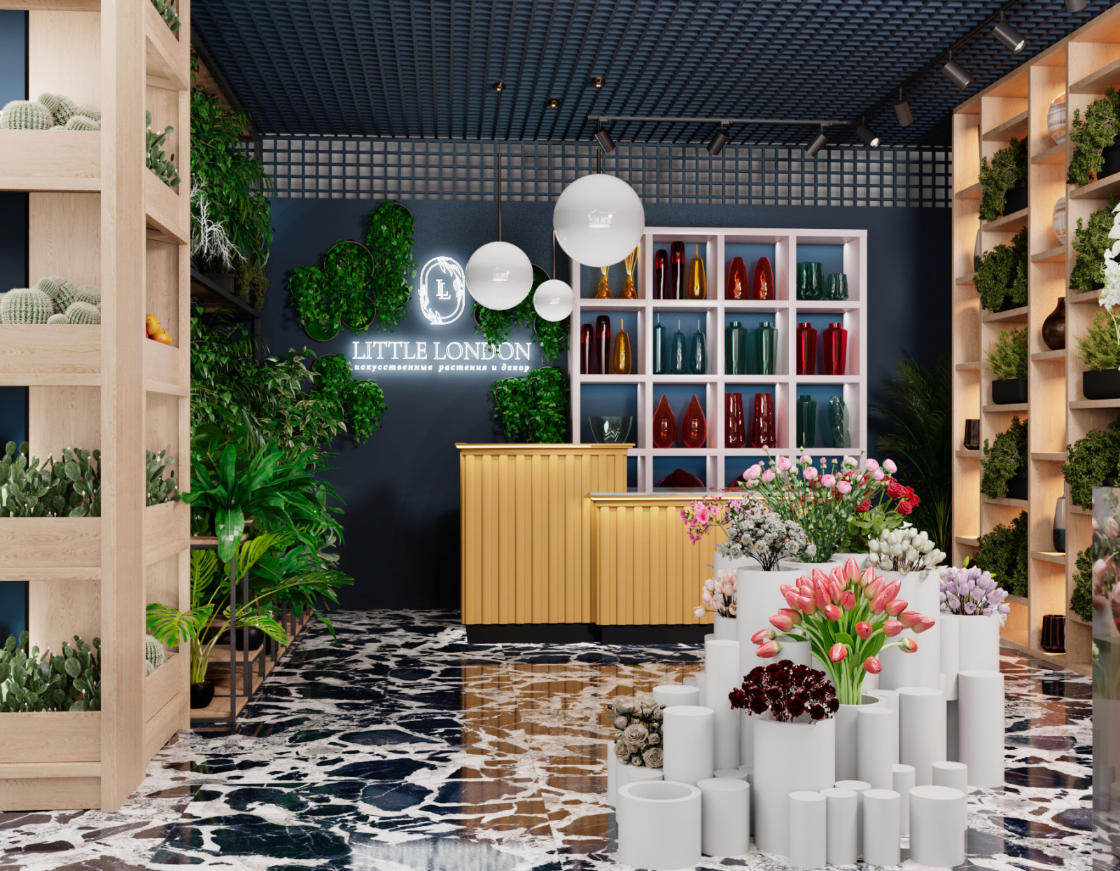 Магазин искусственных цветов и декора