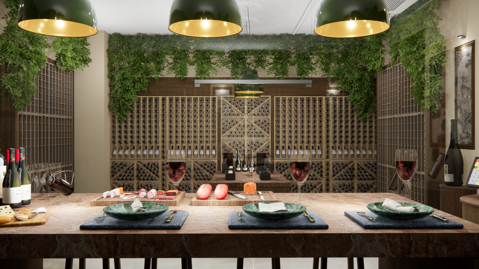 Визуализация проекта китайского ресторана