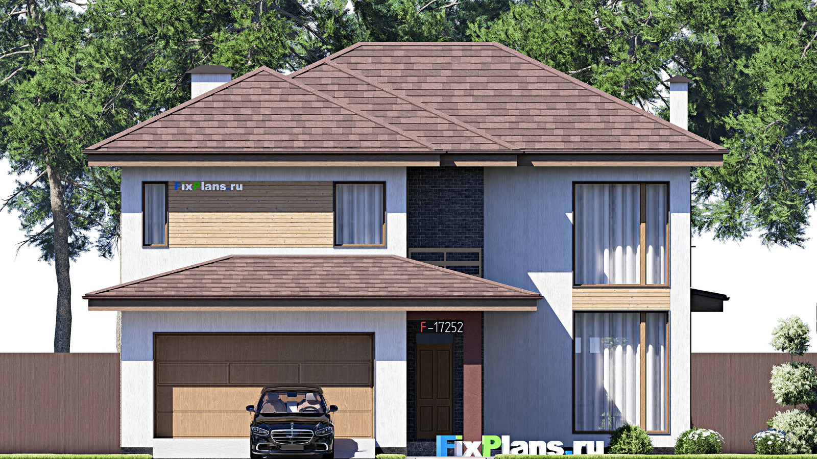 Проект двухэтажного дома 13х20 м S271м2 F-17252
