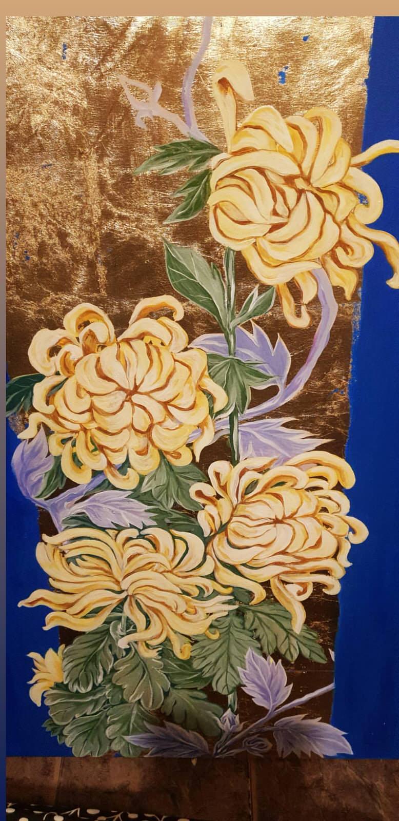 Обложка проекта: Картина желтые цветы