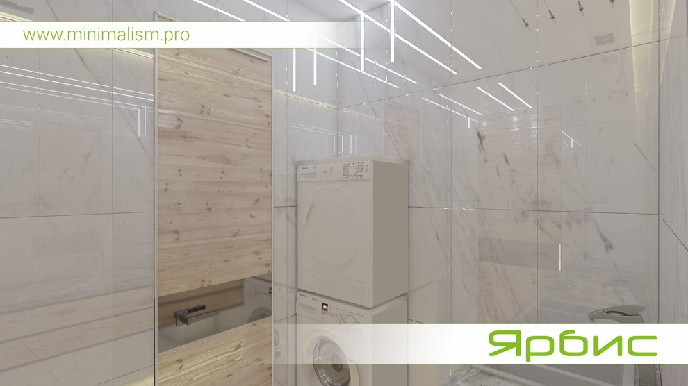 Дизайн небольшой прачечной в квартире
