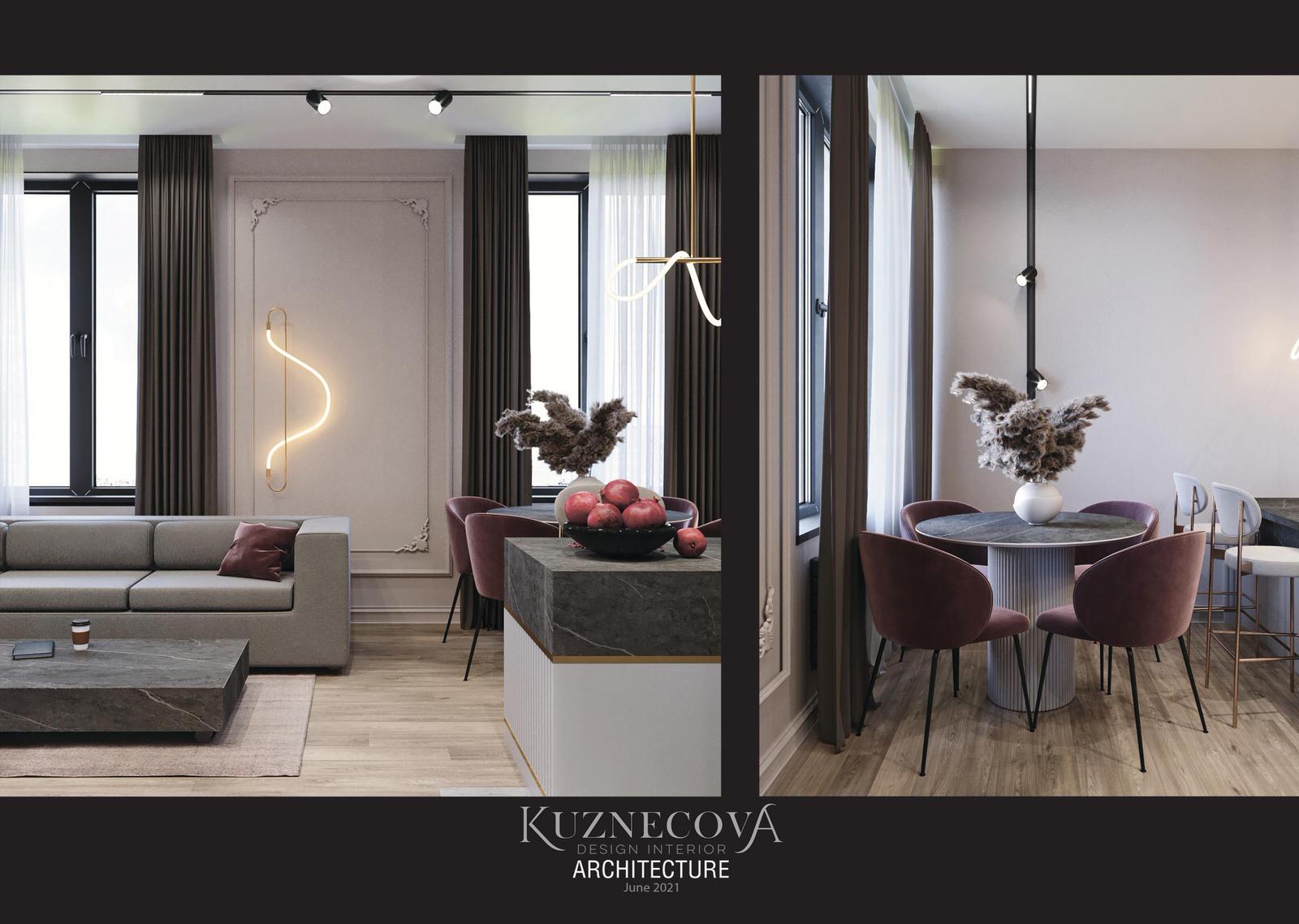 Кухня - гостиная 21 м²