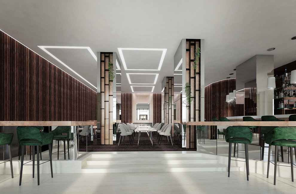 Обложка проекта: Лобби-ресторан в отеле Sheraton Palace в Москве