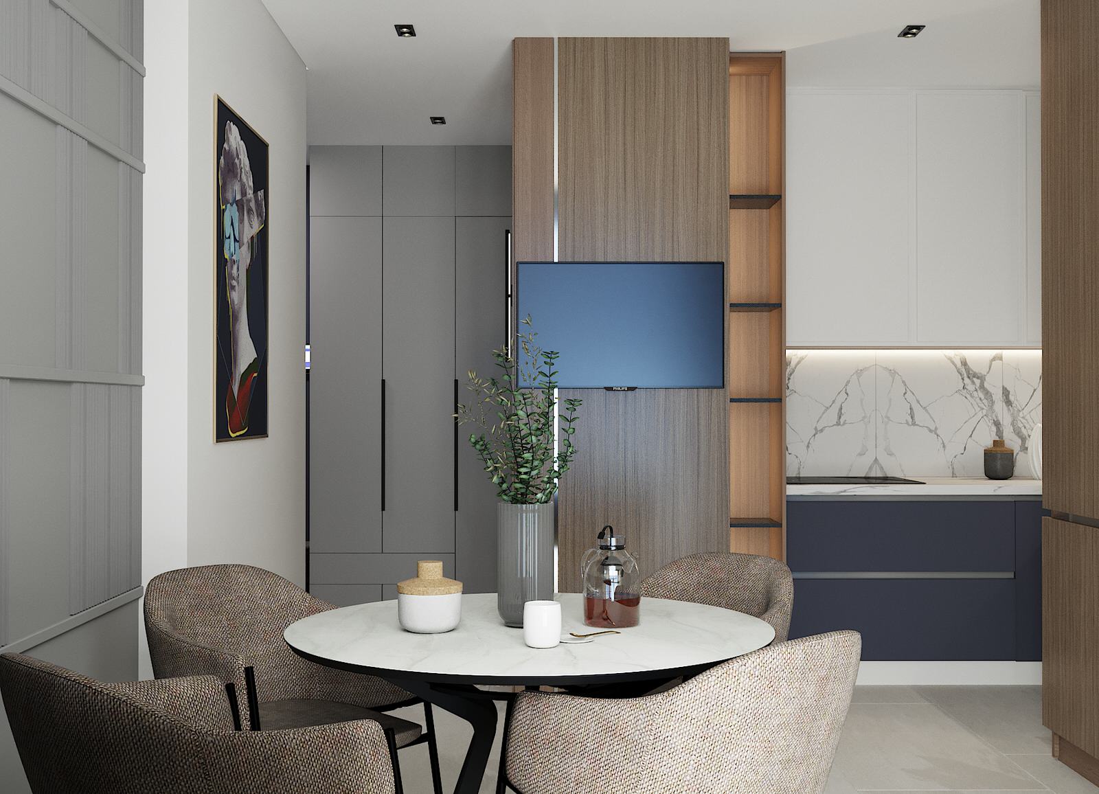 кухня коридор ЖК Европейский