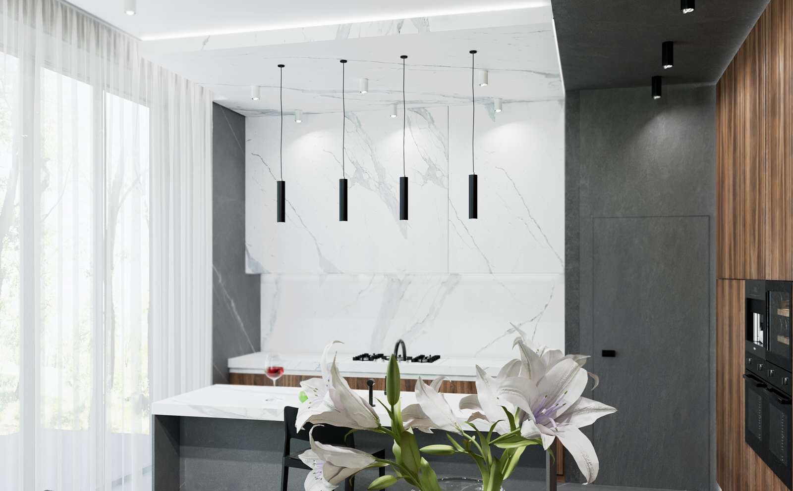 Villa in stile moderno minimalismo 2019.